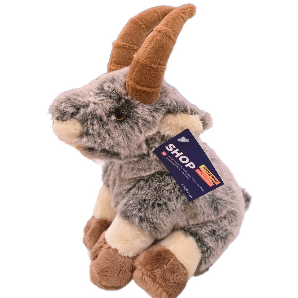 Jungfrau Plush Ibex Goat Switzerland Souvenir Stuffed Animal Alps 8" NWT